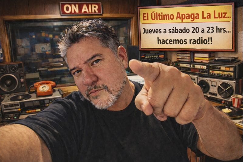 El Último Apaga La Luz - Cristian Gutierres en estudio de radio